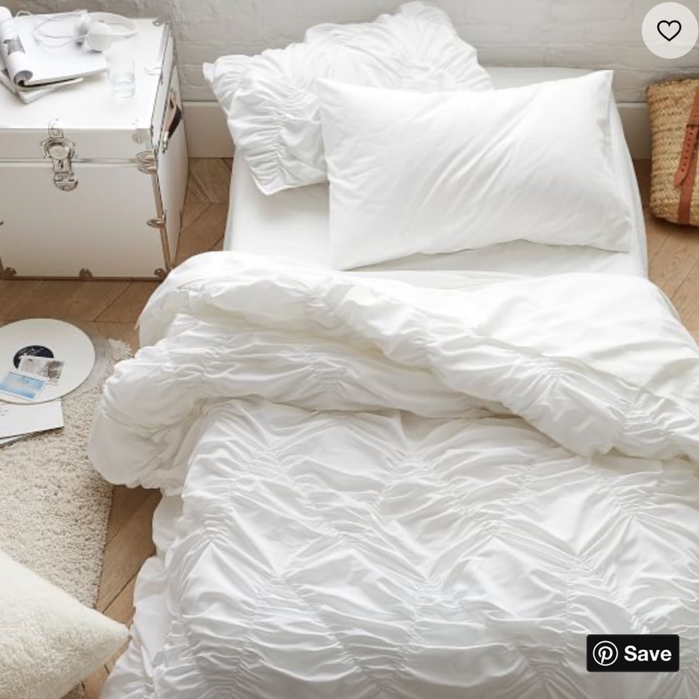 Twin XL white comforter